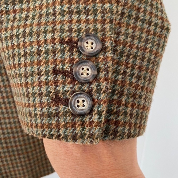 Alia Petites houndstooth wool blend lined jacket size 14P excellent condition - Picture 5 of 12